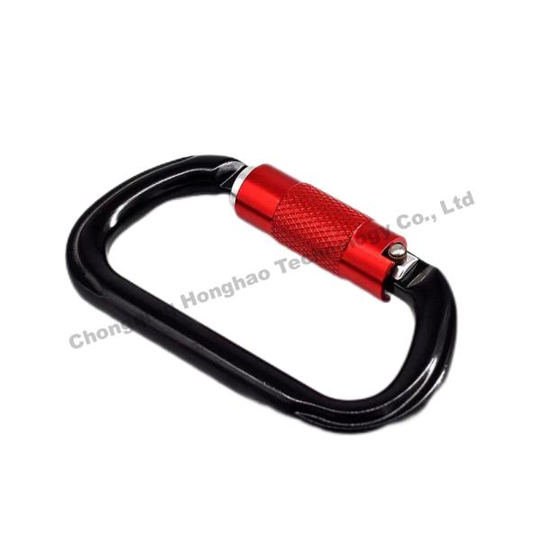 25KN O Shape Auto Lock Carabiner Hardware essencial para entusiastas de escalada ao ar livre