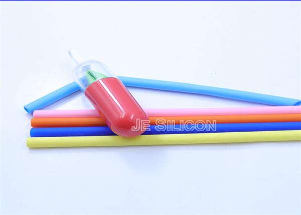 Colorful Environmental Food Grade Silicone Straws For Home Party Barware