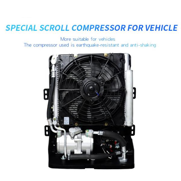 2300Watt High Cooling Capacity 450m3H Airflow DC12V Truck Bed Air Conditioner Sleeper Cab AC Unit