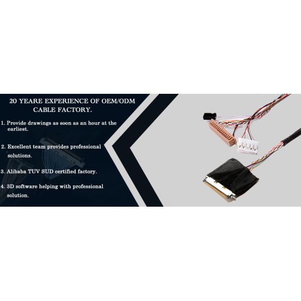 40PIN To 30PIN LVDS Cable Assembly Connector 20345 040T 32R to DF13