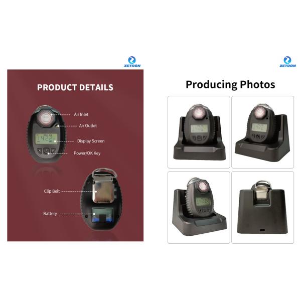 Maintenance-Free Single Gas Detector with 2 Years Protection IP68 Certified and 1.7inch LCD Display