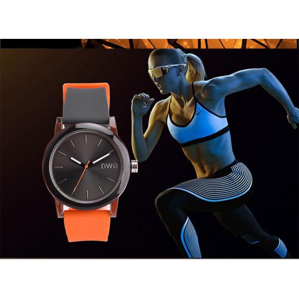 Plastic Case Silicone Strap Watches Women'S Sporting Optimum Performance