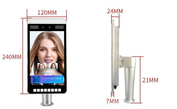 RA08T High Quality Rfia Face Facial Biometric Door power Supply Turnstile Gate Access Control  Time Attendance