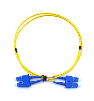 SC UPC SC UPC SM Fiber Optic Jumper 2.0mm LSZH 3m ISO9001 Certification