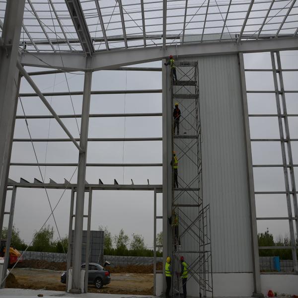 Construction de bâtiments en acier préfabriqué