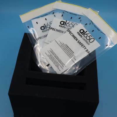 Laboratory Sample Bags AI 650 Leakproof Plastic Specimen Collection Bags
