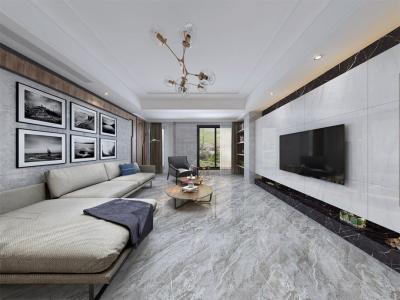 jet d'encre 3d imprimant Herme Grey Polished Marble Slabs, tuile en pierre intérieure de 0.98cm