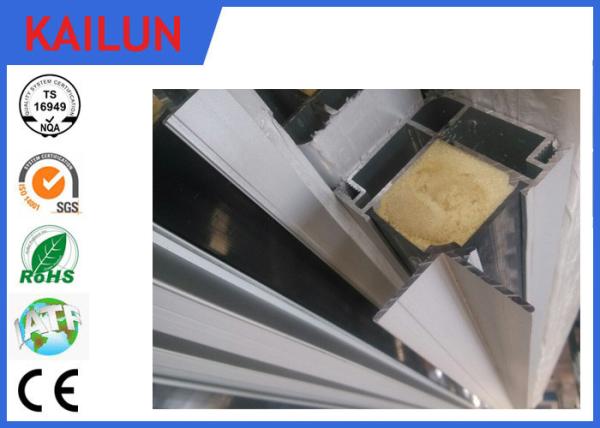 Hollow Extuded Anodised Aluminium Angle Bar Profiles with PVC Strip 6063 Material
