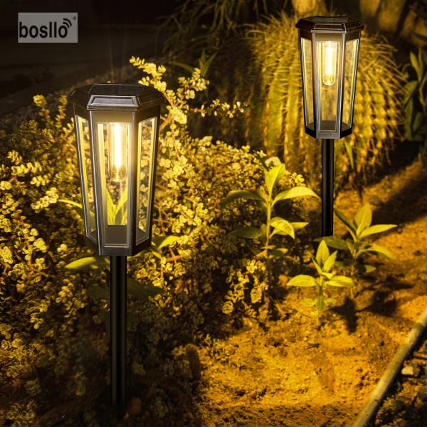 Eco-Friendly Solar Garden Lights PC Material LED Lamps for Green Spaces
