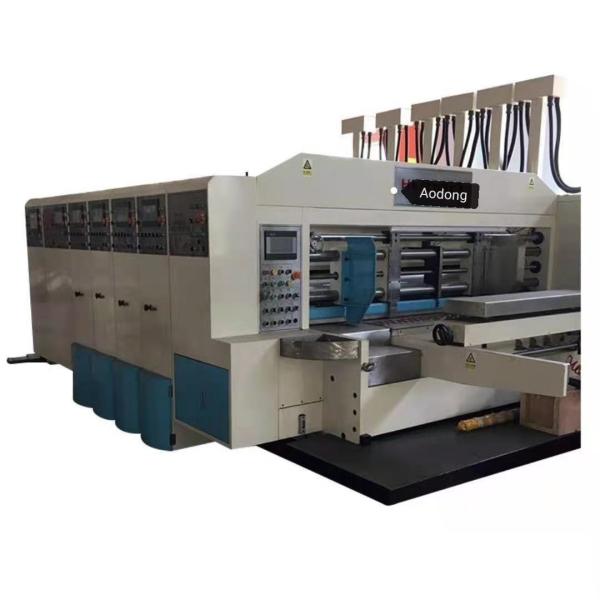 Flexo multicolorido que imprime entalhando a máquina cortando, equipamento imprimindo Flexographic