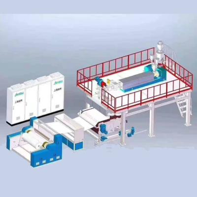 Linha de produção médica cirúrgica da tela de tecelagem não de Meltblown da máscara protetora da proteção de 2400MM