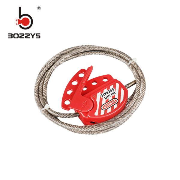 Round Shape Safety Cable Lockout , Loto Cable Lock For Textile Factory