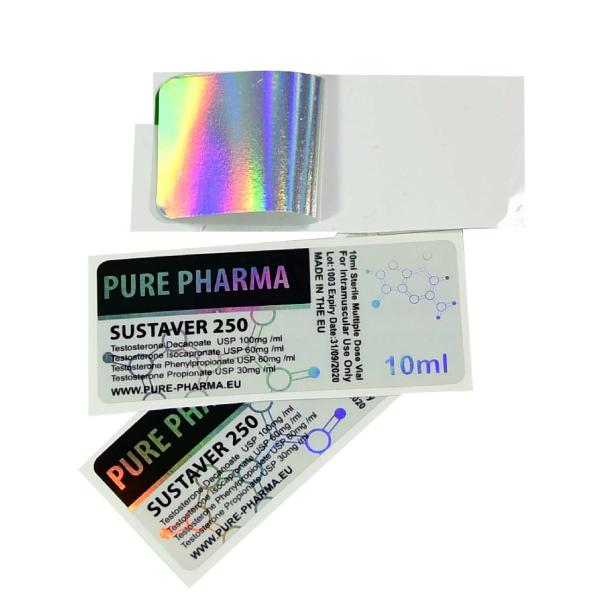 Flacon en verre de 10 ml Étiquettes de flacons Pour sust 250
