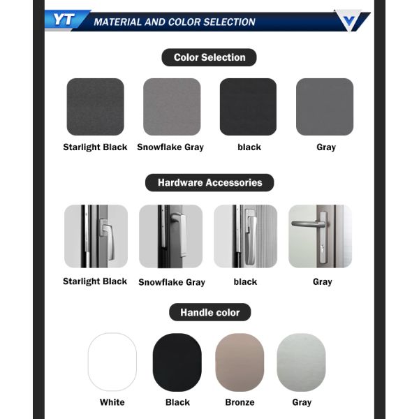 Customized Size Aluminium Material for windows  Fold Aluminum Alloy Frame Stainless Steel Screen Kitchen Use Folding Window