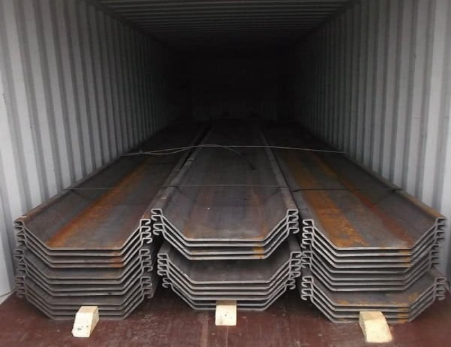 OEM U Steel Piling Retaining Wall Type 3 Type 2 Горячее прокат