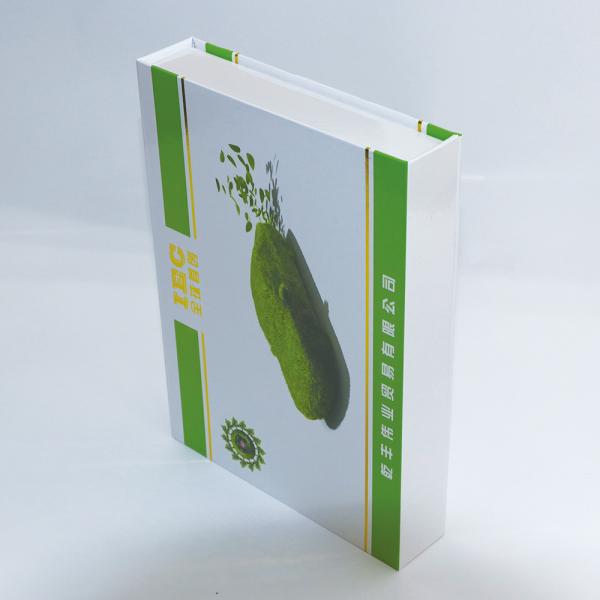 SGS Iridescent Paper Embossing Debossing Book Shaped Boxes
