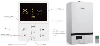 LED Display High Efficiency Gas Boiler , Reliable Hot Water Boilers Residential