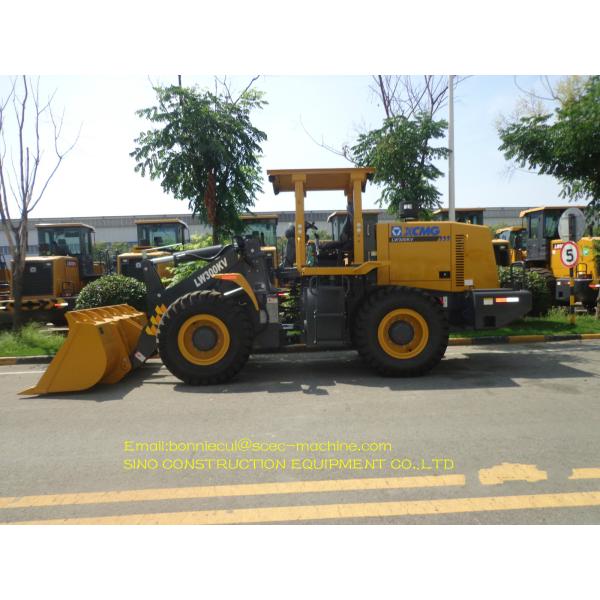 Yellow Construction Wheel Loader 3t 1.8m3 Front Wheel Loader XCMG LW300KV