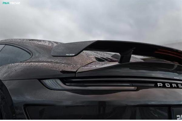 Pour Porsche 992 Turbo Spoiler en fibre de carbone 992 Turbo Upgrade Paktechz Style Spoiler de couverture de queue en fibre de carbone