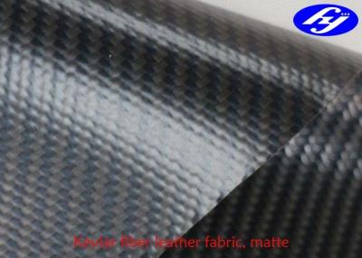 Tecido de couro artificial preto resistente ao corte com revestimento TPU 480GSM