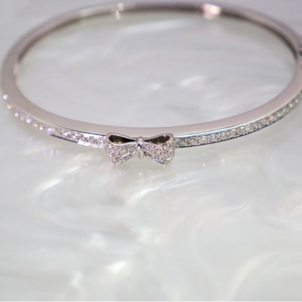 18k Gold Butterfly Ribbon Diamond  Bracelet Customized Fine Jewelry IGI GIA Lab Grown Diamond Engagement Wedding Banquet