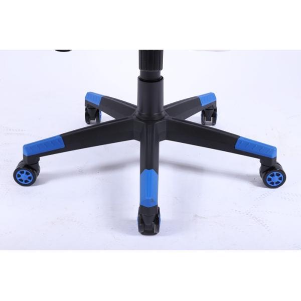 Blue Ergonomic Gaming Swivel Chairs  0.169CBM Revolving Chair Back Support  Aluminium Base