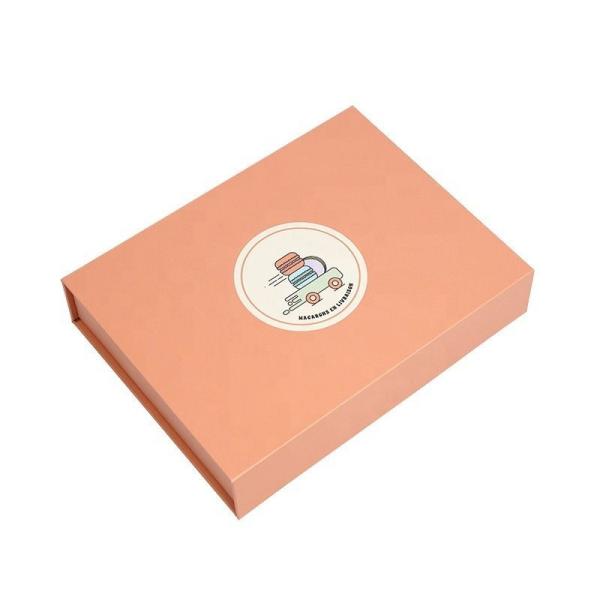 Eco Friendly Pink Magnetic Gift Box Chocolate Cookie Kraft Paper Gift Magnetic Box
