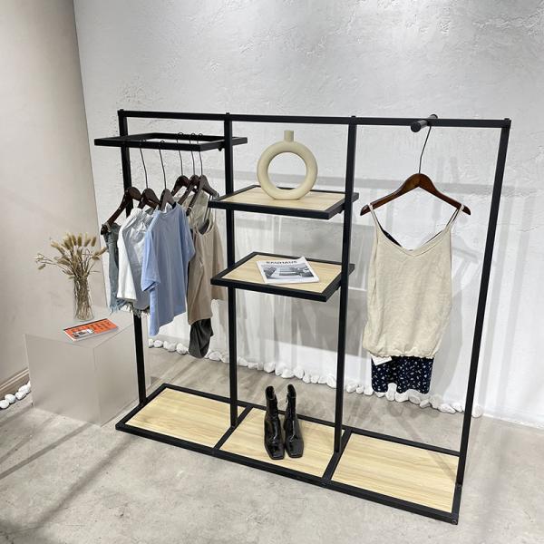 Metallic Children's Apparel Racks with Shoe Shelves 300KG Capacity Durable and Sturdy