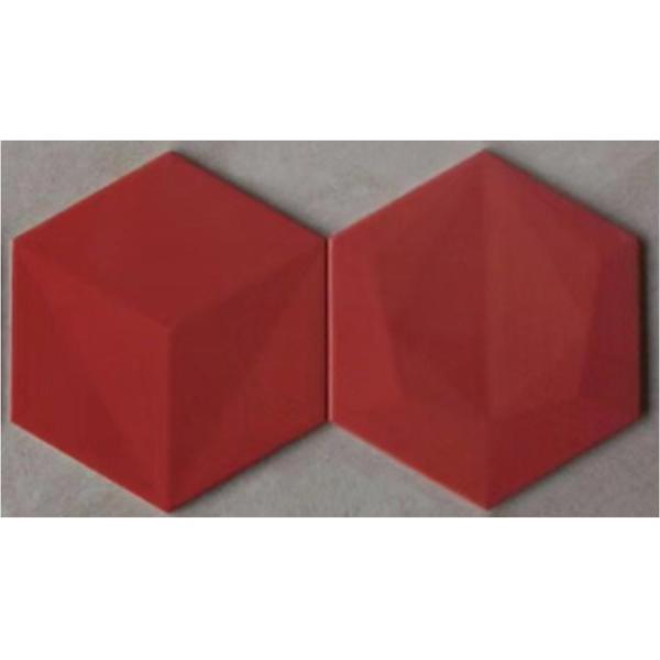 Various Colors Hexagon Kitchen Wall Tiles Easy To Install Anti - Dust