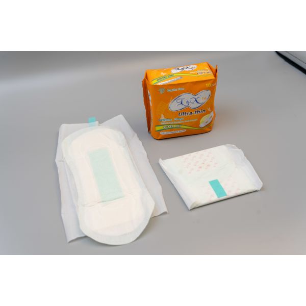 White menstrual pad 240mm length soft breathable sanitary napkin ideal for daily feminine hygiene protection and comfort