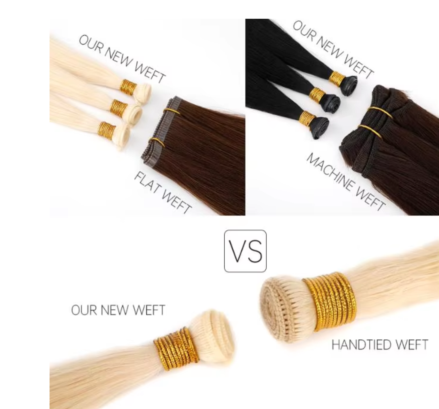 Raw Hair New Design Volume Weft Seamless Skin Weft Can Be Cut Double Drawn Genius Weft Hair Extensions