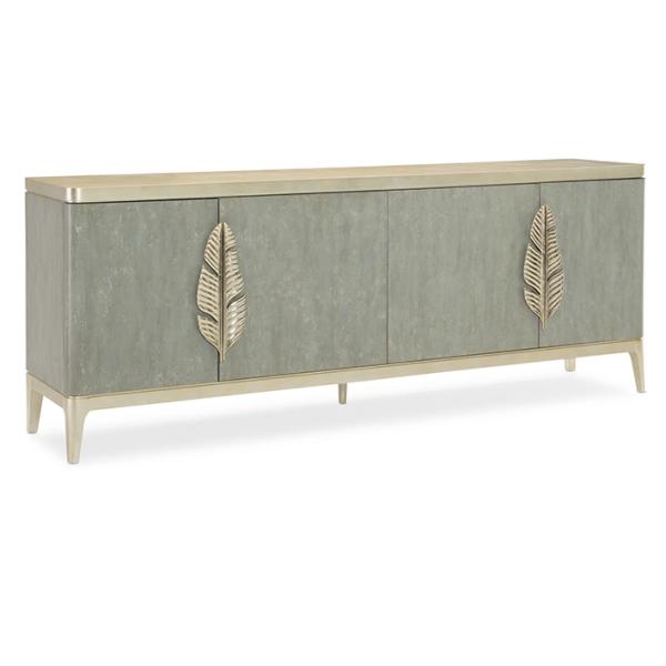 Modern Media Console Buffet Mirrored Living Room Sideboard TV Stand