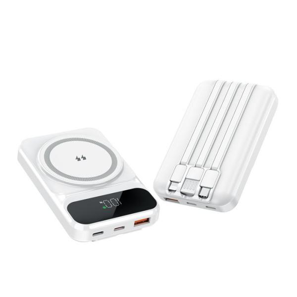 OEM 10000mAh Magnetic Power Bank Wireless / Wired Super Fast Charging Power Bank