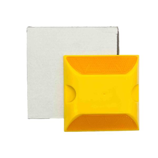 Traffic Safety Solar Road Reflectors Warning ABS Plastic Sand Filling Cat Eye