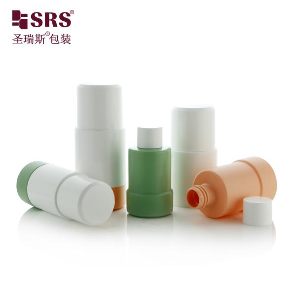 50ml 75ml PP PCR Recycled Replaceable Double Wall Roller Roll Deodorant Bottle