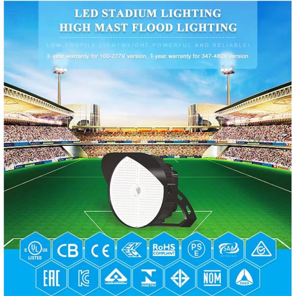 Round Football Stadium Lighting with 50000 Hours Working Lifetime LED Floodlight