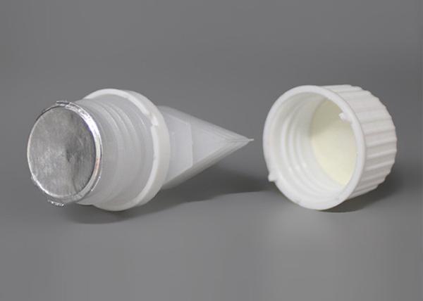 Le plastique de catégorie comestible de PE de preuve de fuite versent des chapeaux de bec avec le revêtement de joint pour les sacs liquides