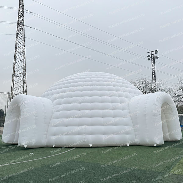 Outdoor Portable LED Lighted Party Wedding Camping Tent Inflatable Igloo Tent