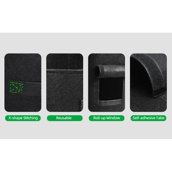 10 Gallon Potato Grow Bags, Planter Pouch Bags for Vegetables, Fruits and Flowers Flap Window, Garden Planting Bag