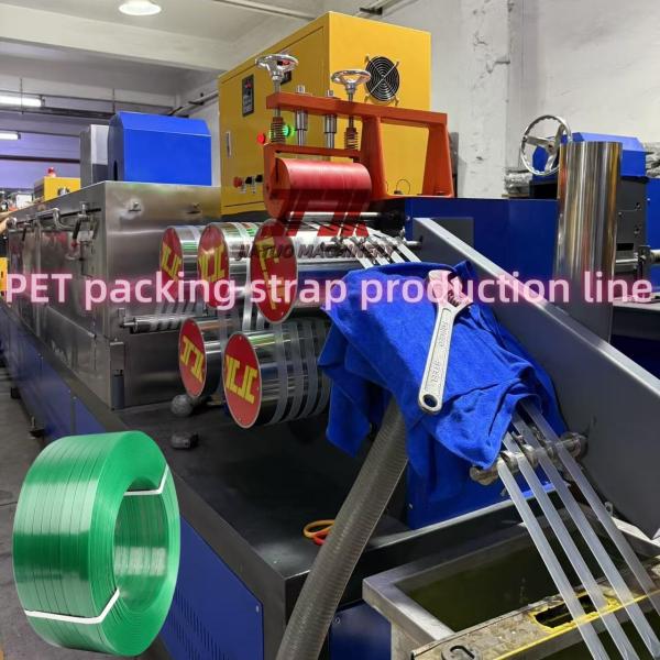 120KW Automatic PET Strap Production Line For Industrial Applications With 3.5m2 Filter
