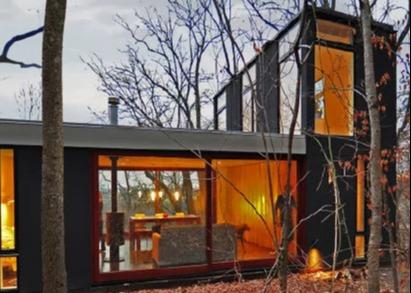 Casa modular do contentor dos quartos 20GP dois