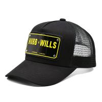 En gros 5 panneaux Unisexe Plaque métallique personnalisée avec broderie Maillage Bonnet de base-ball Gorras Bonnet de camionneur à bord incurvé respirant