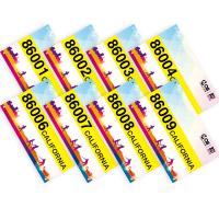 Identification Tyvek Race Bibs pour les événements de course imprimable étanche aux larmes
