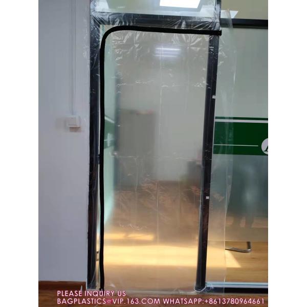 Sewing Zipper Door For Dust Barrier Zipwall Plastic zipper door dust barrier door U shape Dust Barrier Protection Kit