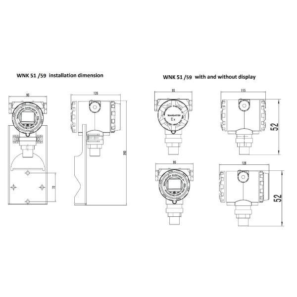 Емкостный двойной жидкокристаллический дисплей передатчика перепада давления фланца