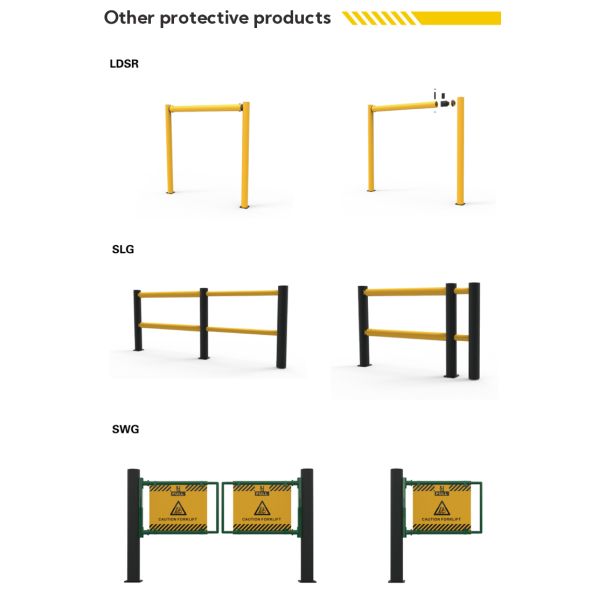 Door Protection Flexible Safety Barrier For Warehouse