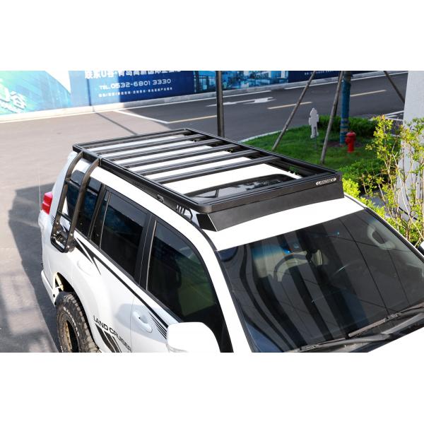 Black Powder Coated Roof Rack Platform Perfectly Suited for Toyota Landcruiser 200
