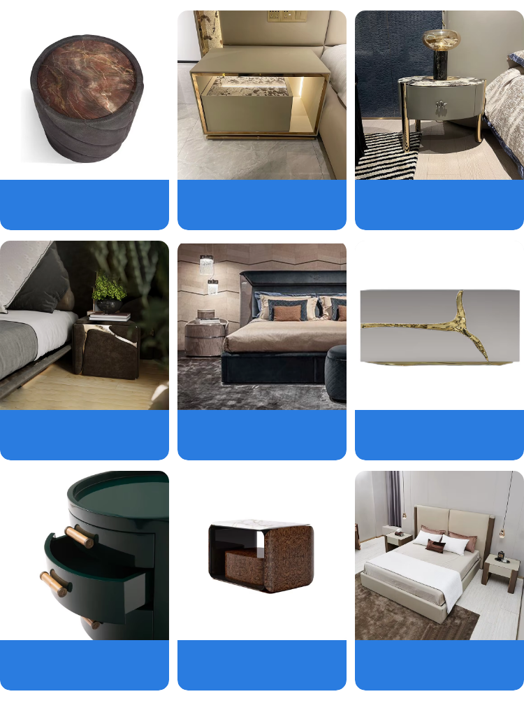 MOYI Furnistyle Modern Vanity Mirrored Dressing Makeup Table