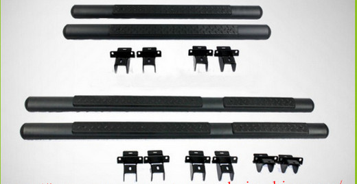 Black Steel for Jeep Wrangler Sahara Tubular Running Board Side Step for 2/4 Door 2007-Present Jk