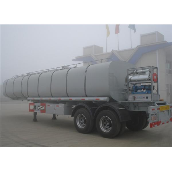 30CBM Bitumen Heating Tank , Asphalt Cheap Tanker Trailer , Asphalt Tank Transport Trailer